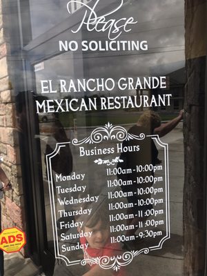 Menu photo 4 El Rancho Grande Clarksville, TN