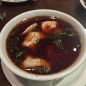Café Polonez - Clear borscht with wontons - Polish Near Me - Toronto, Ontario