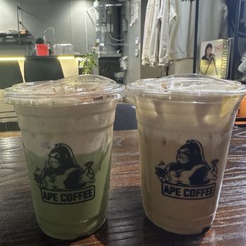 Ape Coffee - Incredible ape matcha & monkey business ($6.58) - Coffee & Tea Near Me - Orange, California