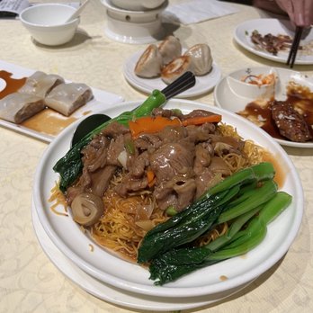 Koi Palace - Beef pan fried noodles - Dim Sum Near Me - Dublin, California