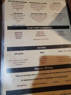 Menu photo 2 Ol' Steakhouse Co Corpus Christi, TX Menu photo 2 Ol' Steakhouse Co Corpus Christi, TX