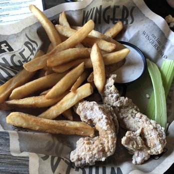 WINGERS Restaurant & Alehouse - Garlic-Parm chicken Fingers. Pretty tasty - American Near Me - Mountain Home, Idaho