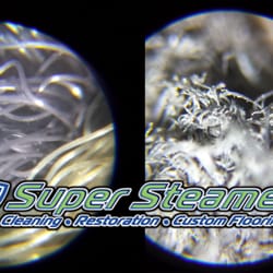 Super Steamer - Well maintained carpet fiber on the right, Worn Carpet fiber on the right.  Have us maintain your investment