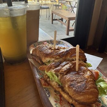 Cafe BT - mango iced jasmine tea and the mocha frap in the back! - Coffee & Tea Near Me - Walnut, California
