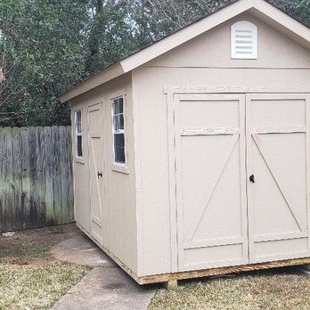 SE Yard Solutions - 8x12 shed with a single door and 2 windows in the side and a nice big double door in the front - Fences & Gates Near Me - Azle Texas, Texas SE Yard Solutions - 8x12 shed with a single door and 2 windows in the side and a nice big double door in the front - Fences & Gates Near Me - Azle Texas, Texas