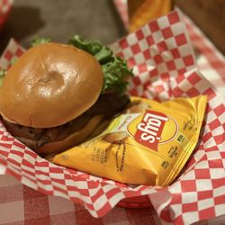 St. John's Bar & Grill - Bacon Swiss Burger