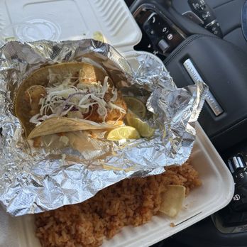 Rubio's Coastal Grill - Fish taco platter with rice !  Nice ! - Mexican Near Me - Bakersfield, California