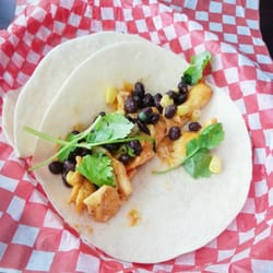 The Spoke and Rim Tavern - Butter chicken tacos - March 2015's monthly feature at The Spoke Cafe