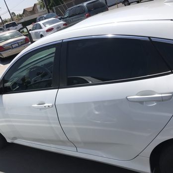 VVP Tint - After lighting it to shade 2 in the front. - Home Window Tinting Near Me - Long Beach, California