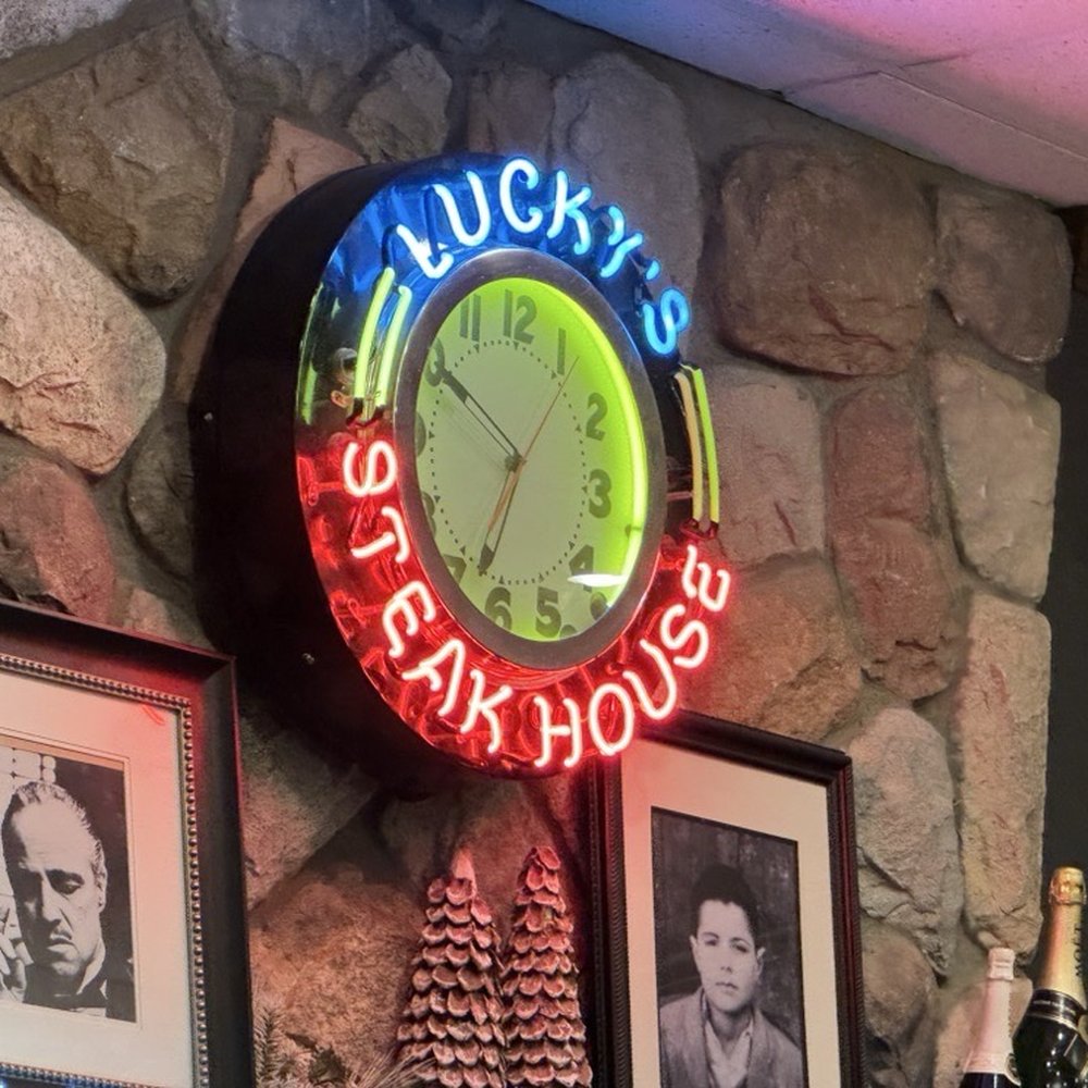 Lucky's Steak House - Inside sign - Steakhouses Near Me - Fenton, Michigan