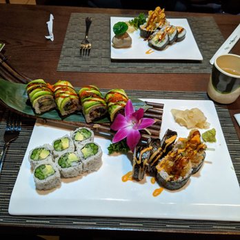 Yummy Sushi - VegCalifornia Roll, Shrimp Tempura roll, Dragon Roll - Sushi Bars Near Me - Cincinnati, Ohio Yummy Sushi - VegCalifornia Roll, Shrimp Tempura roll, Dragon Roll - Sushi Bars Near Me - Cincinnati, Ohio