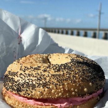 Marathon Bagel - Poppy with raspberry! - Sandwiches Near Me - Marathon, Florida Marathon Bagel - Poppy with raspberry! - Sandwiches Near Me - Marathon, Florida