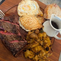 Steak and eggs Steak and eggs