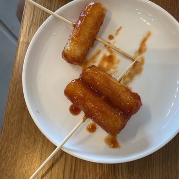 Munchyroad - Rice cake skewers. Tastes like crispy mochi. I could have eaten a hundred of these - Korean Near Me - Las Vegas, Nevada Munchyroad - Rice cake skewers. Tastes like crispy mochi. I could have eaten a hundred of these - Korean Near Me - Las Vegas, Nevada