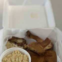 Sodosopa - Chicken Leg Quarters ,Potato Cake , House Made Mac and Cheese