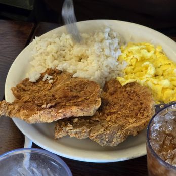 M'Dears Bakery & Bistro - Fried Pork Chops, Eggs Rice - Soul Food Near Me - Los Angeles, California M'Dears Bakery & Bistro - Fried Pork Chops, Eggs Rice - Soul Food Near Me - Los Angeles, California