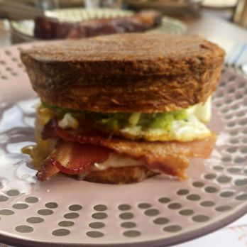 Ubuntu - Breakfast Sandwich ($16) on a (round) croissant (+$3) - Cafes Near Me - San Juan Capistrano, California Ubuntu - Breakfast Sandwich ($16) on a (round) croissant (+$3) - Cafes Near Me - San Juan Capistrano, California