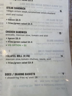 Menu photo 1 Basket Brothers Sydney, NSW