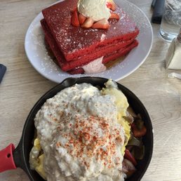Red Velvet Pancakes, The Kitchen Sink Red Velvet Pancakes, The Kitchen Sink