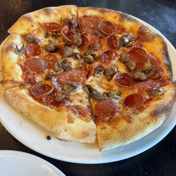 Pizza Rock - Sausage, pepperoni, mushroom pizza - Pizza Near Me - Henderson, Nevada