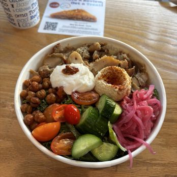 Nick The Greek - Mediterranean Chicken Gryo Bowl - Greek Near Me - Davis, California