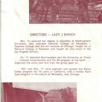 Lazy J. Ranch Park - Directors of Lazy "J" Ranch, a western camp for girls and boys 7-15 featuring horseback riding, swimming, arts & crafts, archery, tennis etc - Parks Near Me - Los Angeles, California