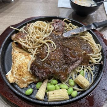 Steaking - 8 oz ribeye sizzling plate - Steakhouses Near Me - Fremont, California