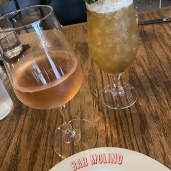 Bar Molino - Rose and one of their Sherry cocktails - Tapas/Small Plates Near Me - Jacksonville, Florida Bar Molino - Rose and one of their Sherry cocktails - Tapas/Small Plates Near Me - Jacksonville, Florida