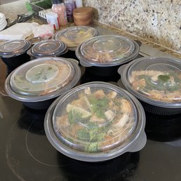 Asian bowl family meal - so much delicious food! Asian bowl family meal - so much delicious food!