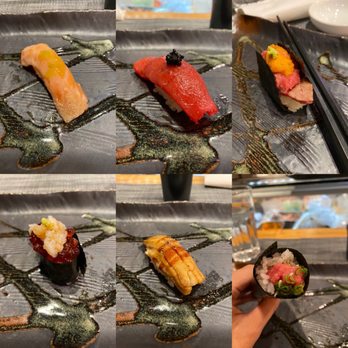 Sake Kawa - 5 of 14 pcs + Negitoro Handroll in Omakase Deluxe - Sushi Bars Near Me - Astoria, New York Sake Kawa - 5 of 14 pcs + Negitoro Handroll in Omakase Deluxe - Sushi Bars Near Me - Astoria, New York