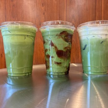 Goose Coffee - Double matcha, strawberry matcha, and kinakao hojicha - Coffee & Tea Near Me - Rancho Cucamonga, California