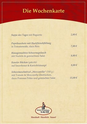 Menu photo 3 Restaurant Sauer Bockenem, NI Menu photo 3 Restaurant Sauer Bockenem, NI