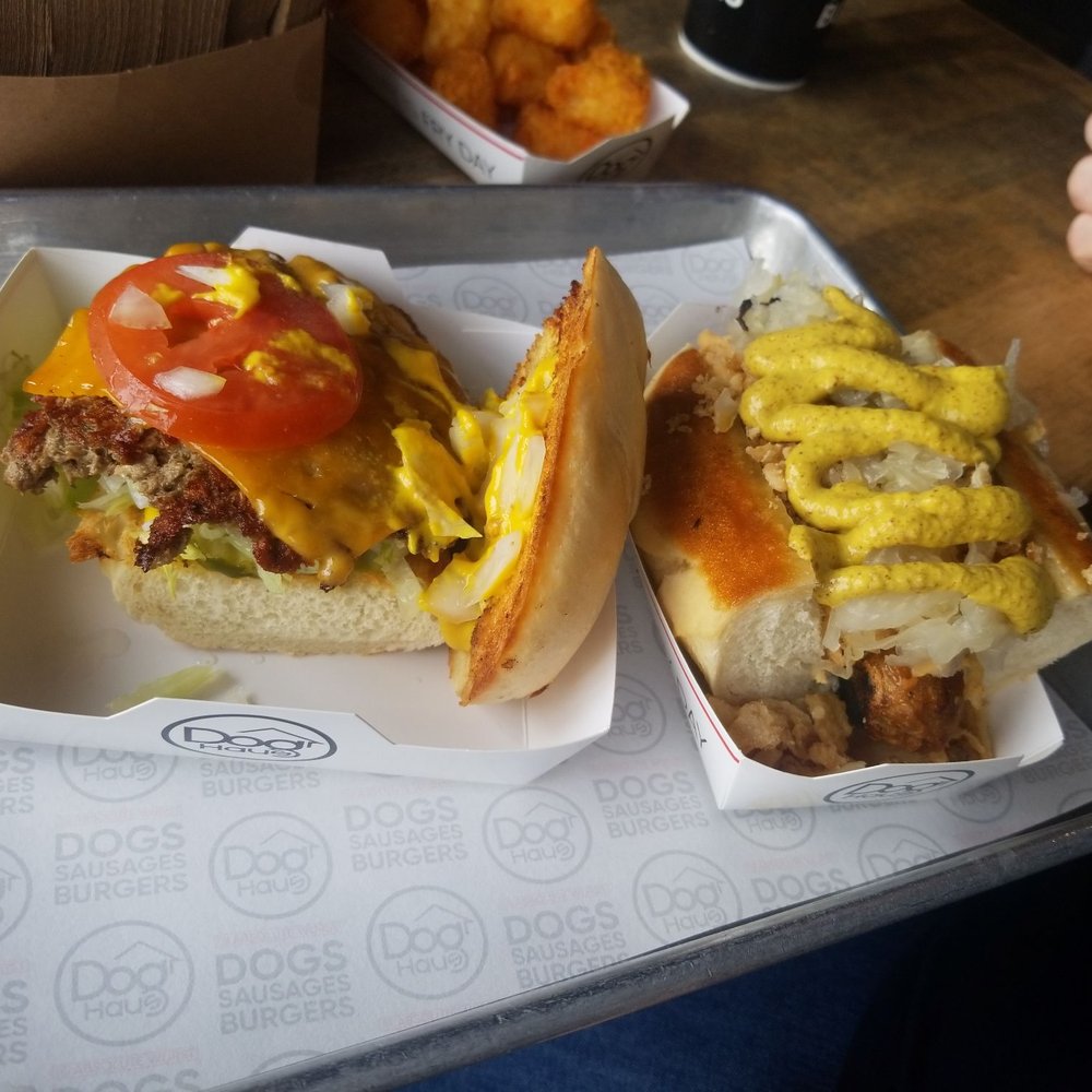 Dog Haus - Beyond brat on french and crispy onions. The impossible burger minus cheese and special sauce on the french roll add mustard. - Burgers Near Me - Palmdale, California Dog Haus - Beyond brat on french and crispy onions. The impossible burger minus cheese and special sauce on the french roll add mustard. - Burgers Near Me - Palmdale, California