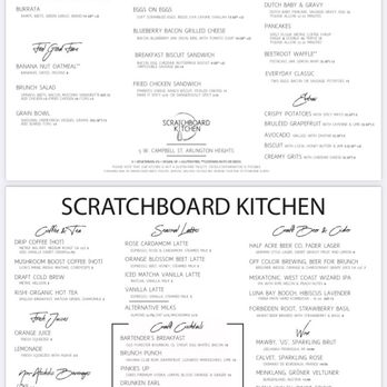 Scratchboard Kitchen - Menu of the Day. - Breakfast & Brunch Near Me - Arlington Heights, Illinois Scratchboard Kitchen - Menu of the Day. - Breakfast & Brunch Near Me - Arlington Heights, Illinois