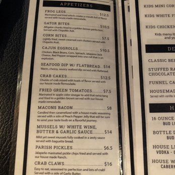 Parish on Cherry - Menu - Cajun/Creole Near Me - Macon, Georgia Parish on Cherry - Menu - Cajun/Creole Near Me - Macon, Georgia