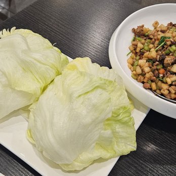 Chef Tony Dim Sum - Roast Duck & Minced Duck Lettuce Wrap (Two Ways), Portion 2 of 2 (see other photo). Not bad, but ask for the appropriate sauce (IYKYK). - Dim Sum Near Me - Arcadia, California