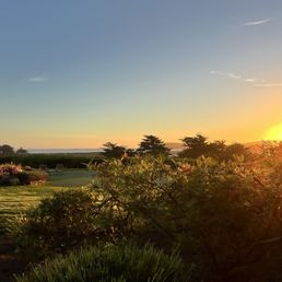 Sunset from our balcony.