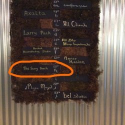The Sassy Peach - Hard to see at first glance, but The Sassy Peach is listed on the directory at the entrance of the 27s