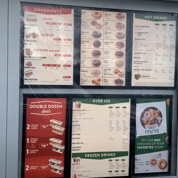 Krispy Kreme Doughnuts - Drive through menu for your pre-order decision making. - Donuts Near Me - Delta, British Columbia Krispy Kreme Doughnuts - Drive through menu for your pre-order decision making. - Donuts Near Me - Delta, British Columbia