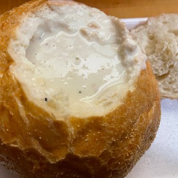 Boston Chowda - New England Clam Chowder bread bowl - Seafood Near Me - Boston, Massachusetts Boston Chowda - New England Clam Chowder bread bowl - Seafood Near Me - Boston, Massachusetts