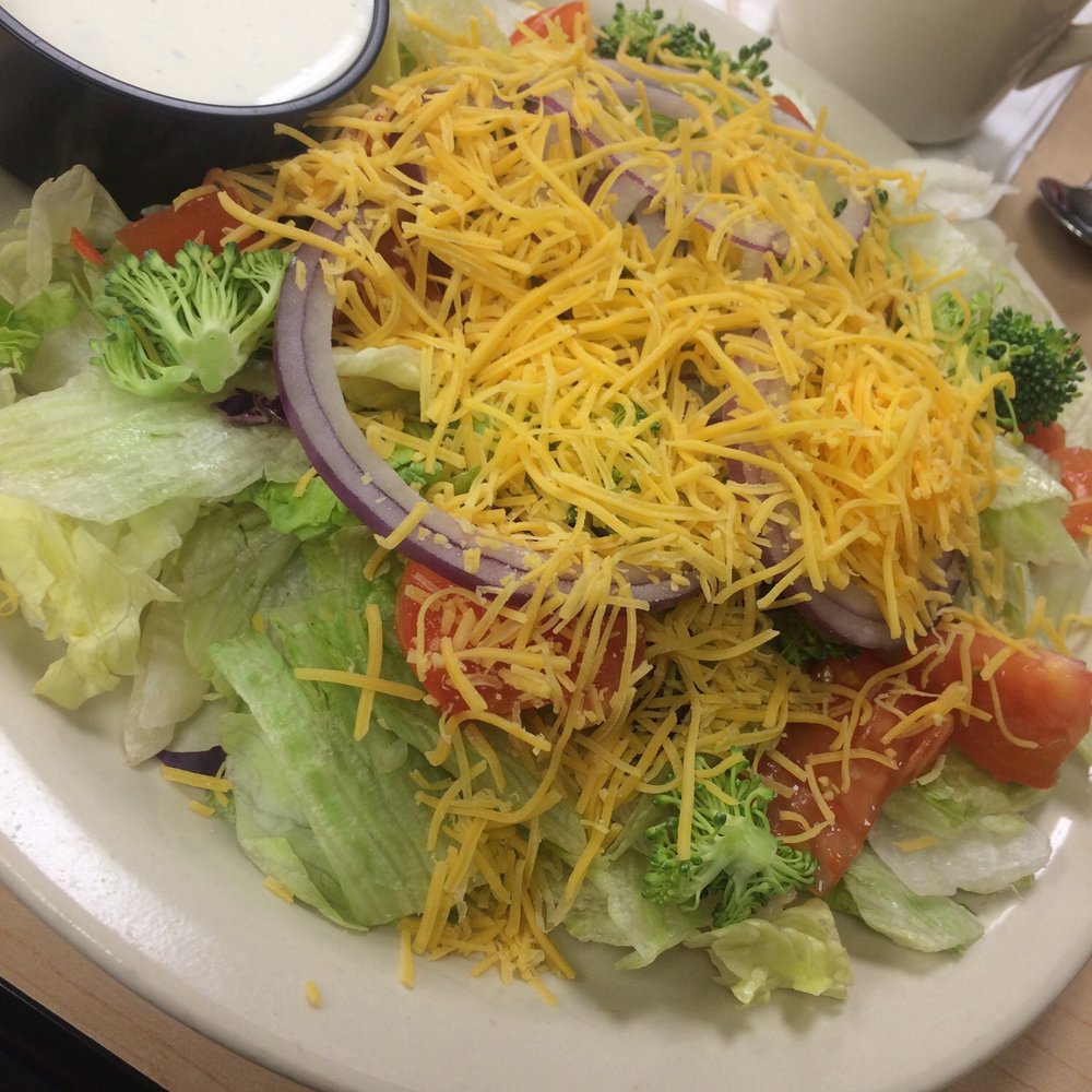 Jumbo Tossed Salad. Could use more toppings like black olives or cucumbers. Jumbo Tossed Salad. Could use more toppings like black olives or cucumbers.