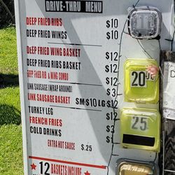 Wagon Rib & Wing Drive-Thru - Menu