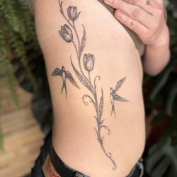 Dark Star Tattoo - Tattoo by Sumer #finelinetattoo #tattooartist #tattoos