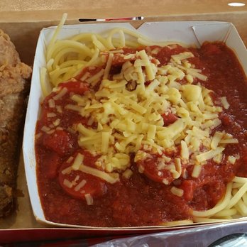 Jollibee - Jolly Spaghetti with 1 piece Crispy Chicken - Chicken Shop Near Me - Winnipeg, Manitoba