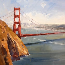 Nancy Dodds Gallery - Under the Golden Gate - Oil by Wayne McKenzie