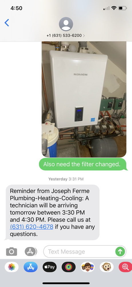 Slide of Joseph Ferme Plumbing and Heating