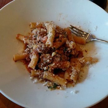 The Dundee Bistro - Pasta was tasty but this little scoop which I spread out a bit for the photo was $20!! - New American Near Me - Dundee, Oregon The Dundee Bistro - Pasta was tasty but this little scoop which I spread out a bit for the photo was $20!! - New American Near Me - Dundee, Oregon