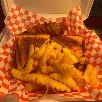 Munchie Boy's - Our TX grilled cheese brisket and American cheese/provolone cheese - Food Trucks Near Me - San Antonio, Texas Munchie Boy's - Our TX grilled cheese brisket and American cheese/provolone cheese - Food Trucks Near Me - San Antonio, Texas