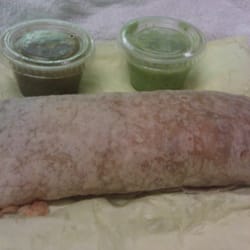 La Preciosa Market - Lengua burrito with salsas