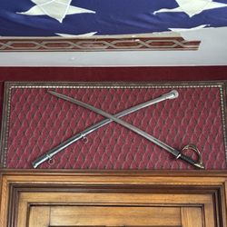 Joshua L. Chamberlain Museum - Sword and scabbard mounted above door
